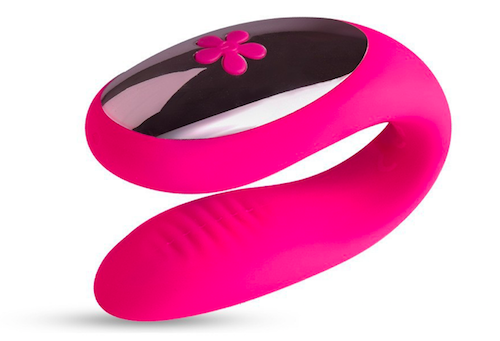 Máy massage âm đạo rung 2 đầu EasyToys điều khiển từ xa silicon an toàn